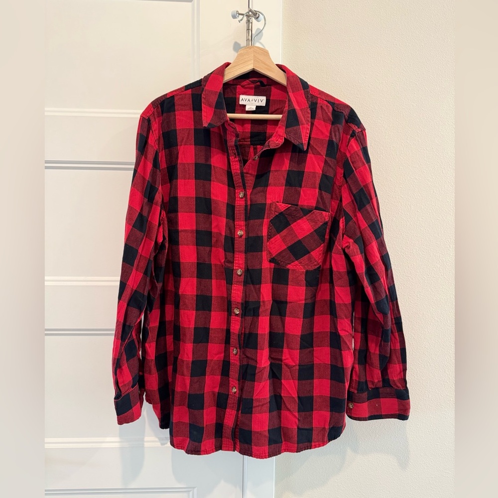 Plaid Flannel Shirt